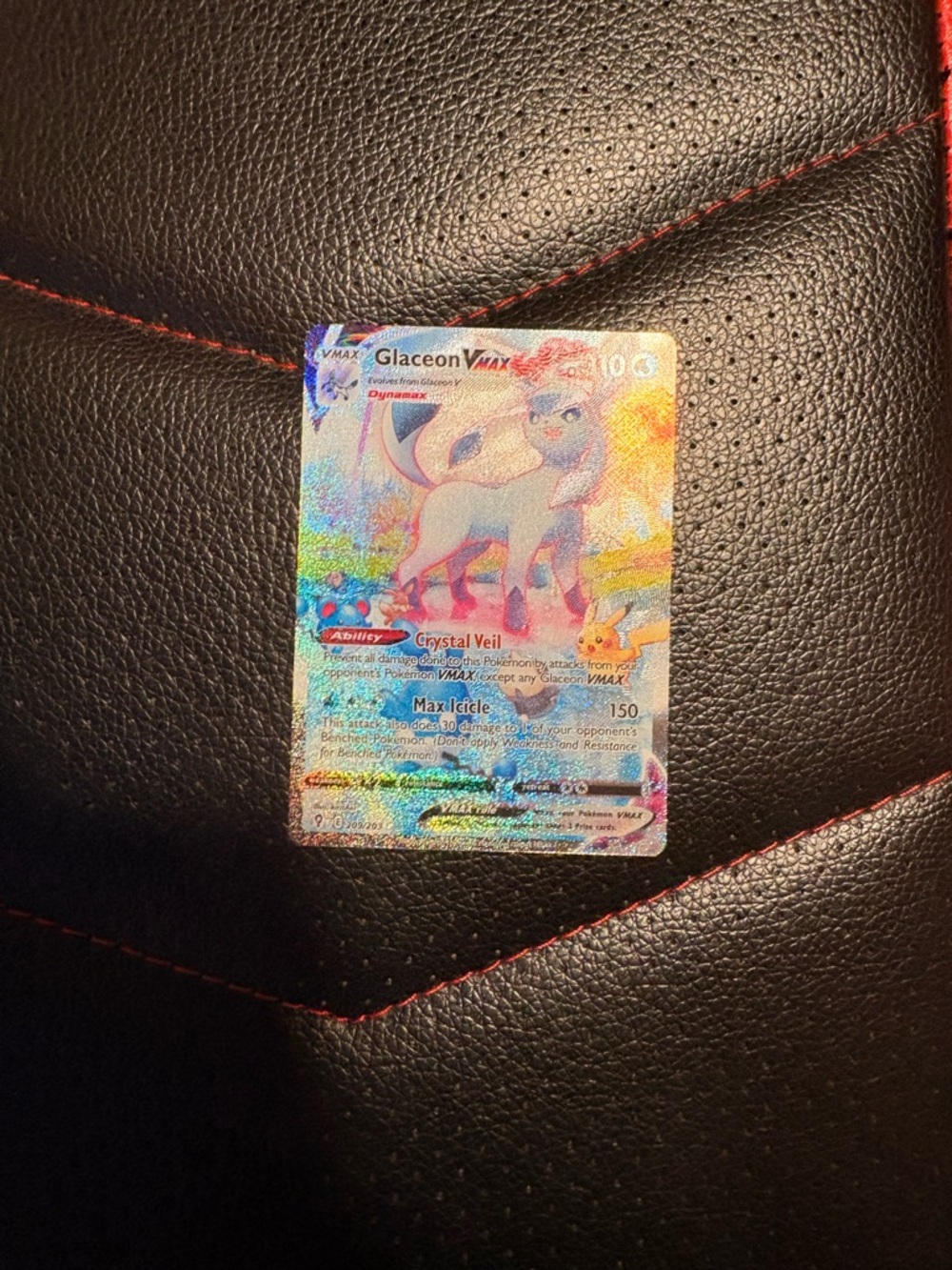 Pokemon Glaceon VMAX Holo Foil Card - Alternate Art Secret